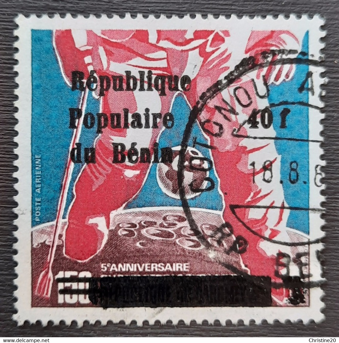 Bénin-Dahomey 1975 PA212 Du Dahomey Surchargé Avec Surcharge Locale République Populaire Du Bénin Ob TB - Benin – Dahomey (1960-...)