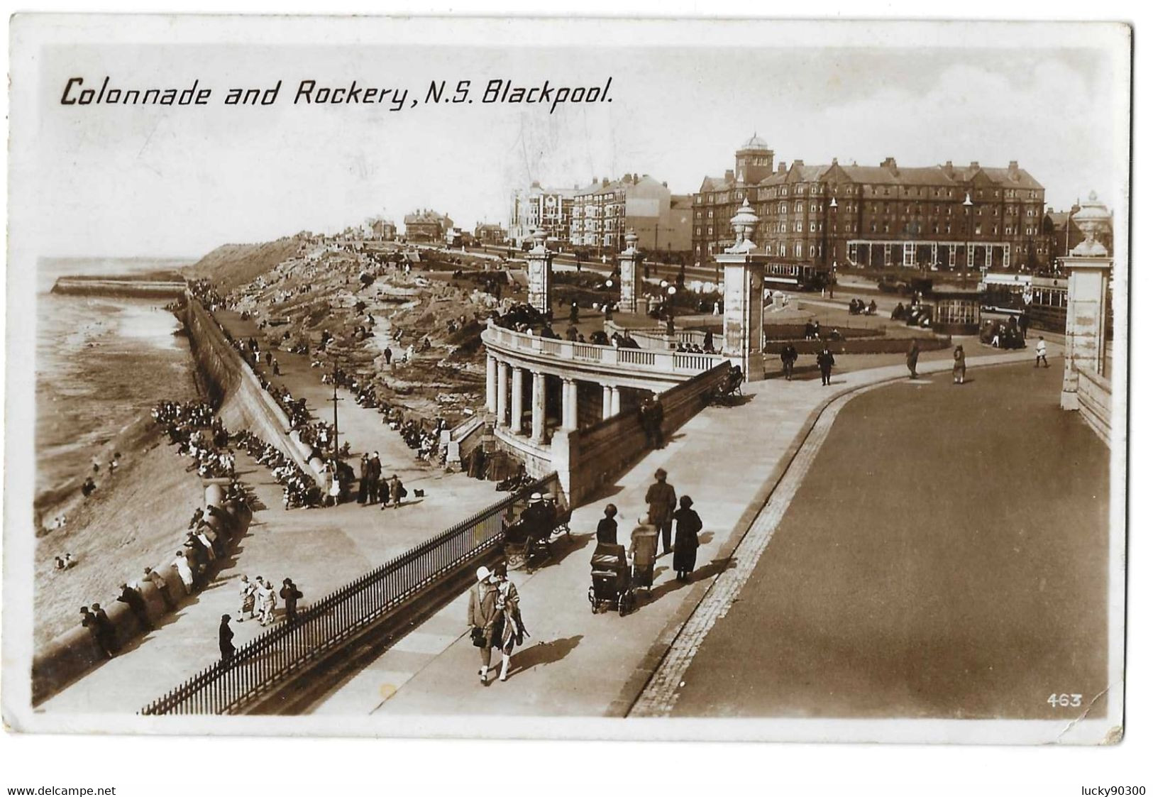 COLONNADE AND ROCKERY - N S BLACKPOOL - 1936 - Blackpool