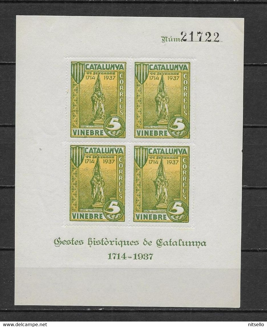 LOTE 2112 /// (C025) ESPAÑA 1937. SELLOS LOCALES Sofima-Fesofi: VINEBRE  28S   ¡¡¡ OFERTA - LIQUIDATION - JE LIQUIDE !!! - Vignettes De La Guerre Civile