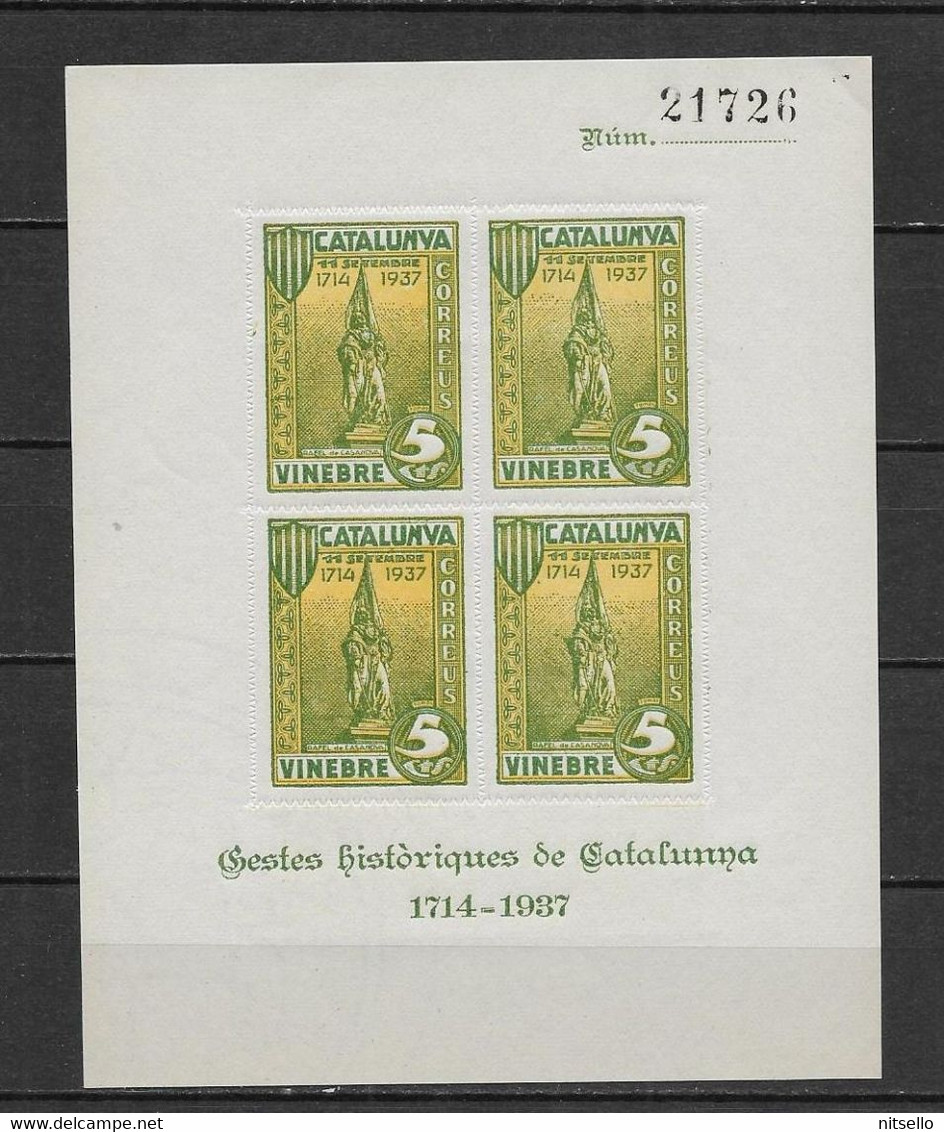 LOTE 2112 /// (C025) ESPAÑA 1937. SELLOS LOCALES Sofima-Fesofi: VINEBRE  28S   ¡¡¡ OFERTA - LIQUIDATION - JE LIQUIDE !!! - Vignettes De La Guerre Civile