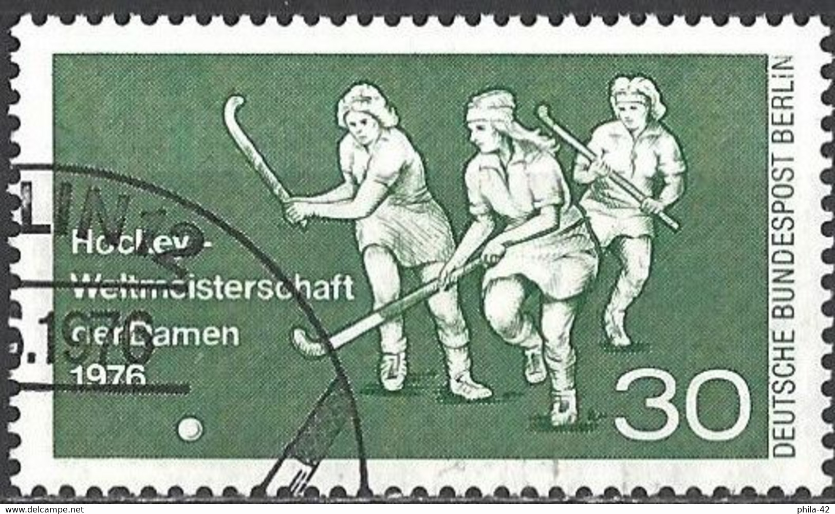 Germany (Berlin) 1976 - Mi 521 - YT 485 ( Women's Hockey ) - Hockey (Veld)