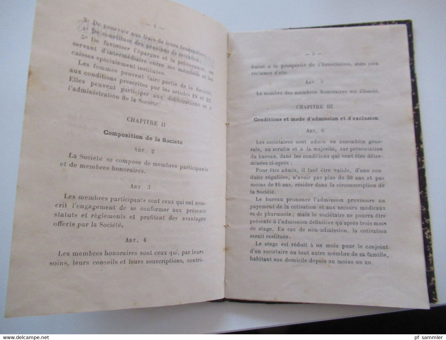 Frankreich 1909 kleines Buch Société De Secours Mutuels de La Ferté Imbault Patronage Saint Taurin Orléons