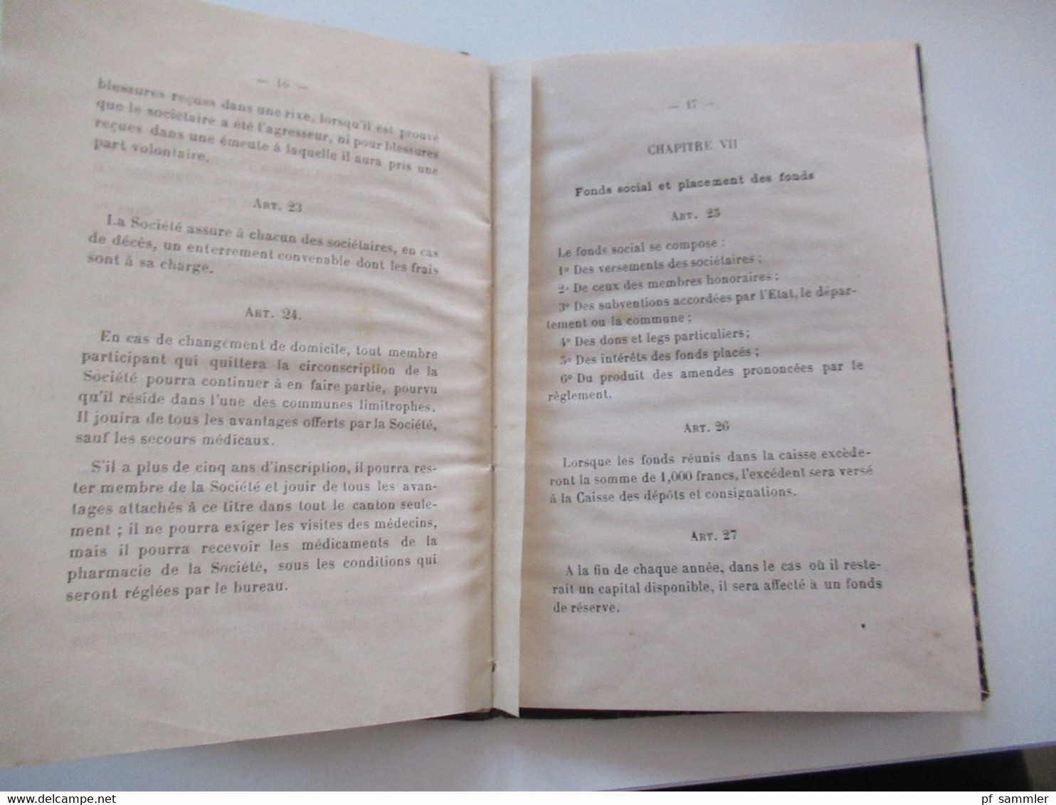 Frankreich 1909 kleines Buch Société De Secours Mutuels de La Ferté Imbault Patronage Saint Taurin Orléons