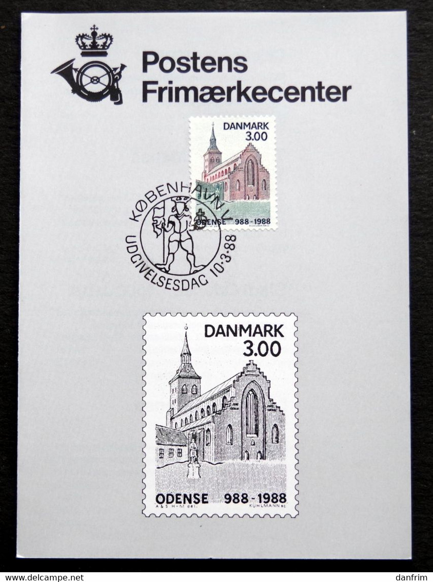 Denmark 1988  Church   église  Kirche   MiNr.917 FDC ( Lot Ks - FDC