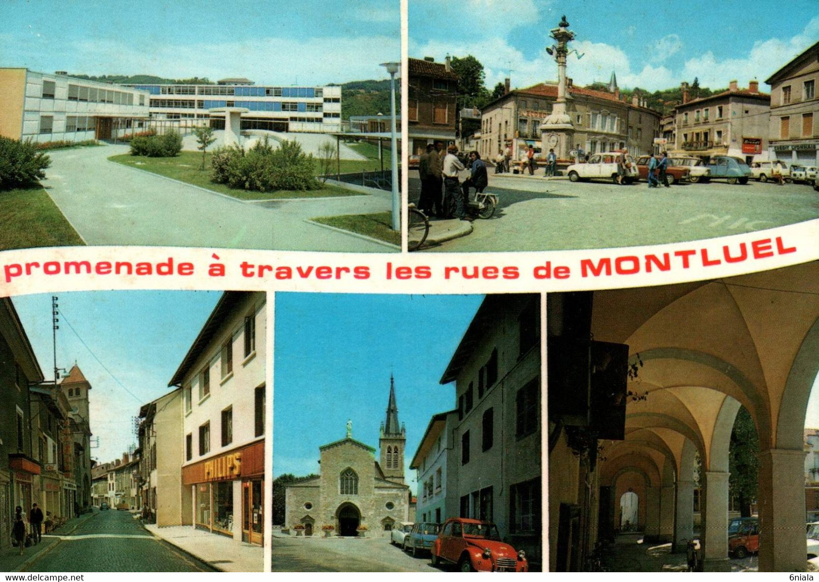 15224 MONTLUEL  Promenade à Travers Les Rues ( Voitures 2 Cv  4L      (Recto-verso) 01 - Montluel