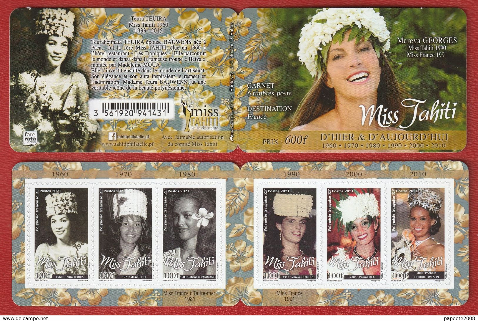 Polynésie Française / Tahiti - Les Miss Tahiti 2021 - Carnet De 8 Timbres - Neufs - Booklets