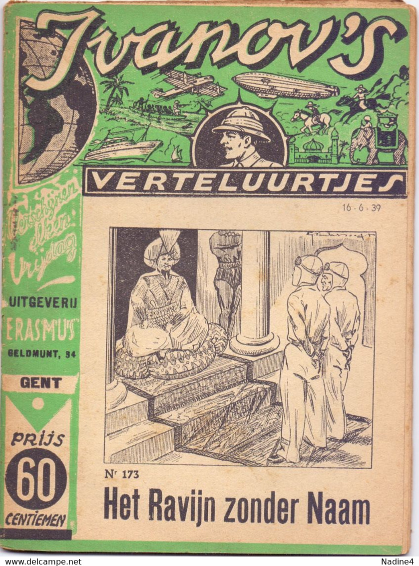 Tijdschrift Ivanov's Verteluurtjes - N° 173 - Het Ravijn Zonder Naam - Sacha Ivanov - Uitg. Erasmus Gent - 1939 - Giovani