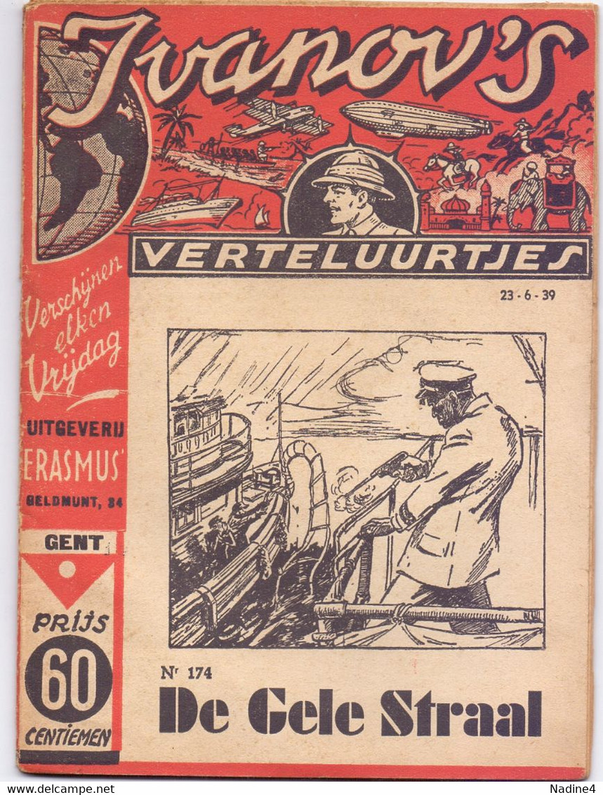 Tijdschrift Ivanov's Verteluurtjes - N° 174 - De Gele Straal - Sacha Ivanov - Uitg. Erasmus Gent - 1939 - Giovani