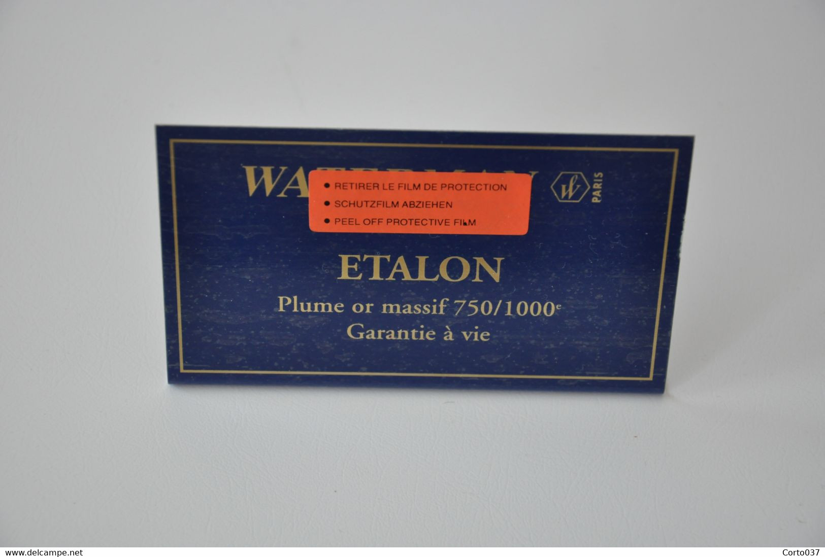 Plaque En Métal Revendeur 'Waterman - Etalon' - Targhe Smaltate (a Partire Dal 1961)