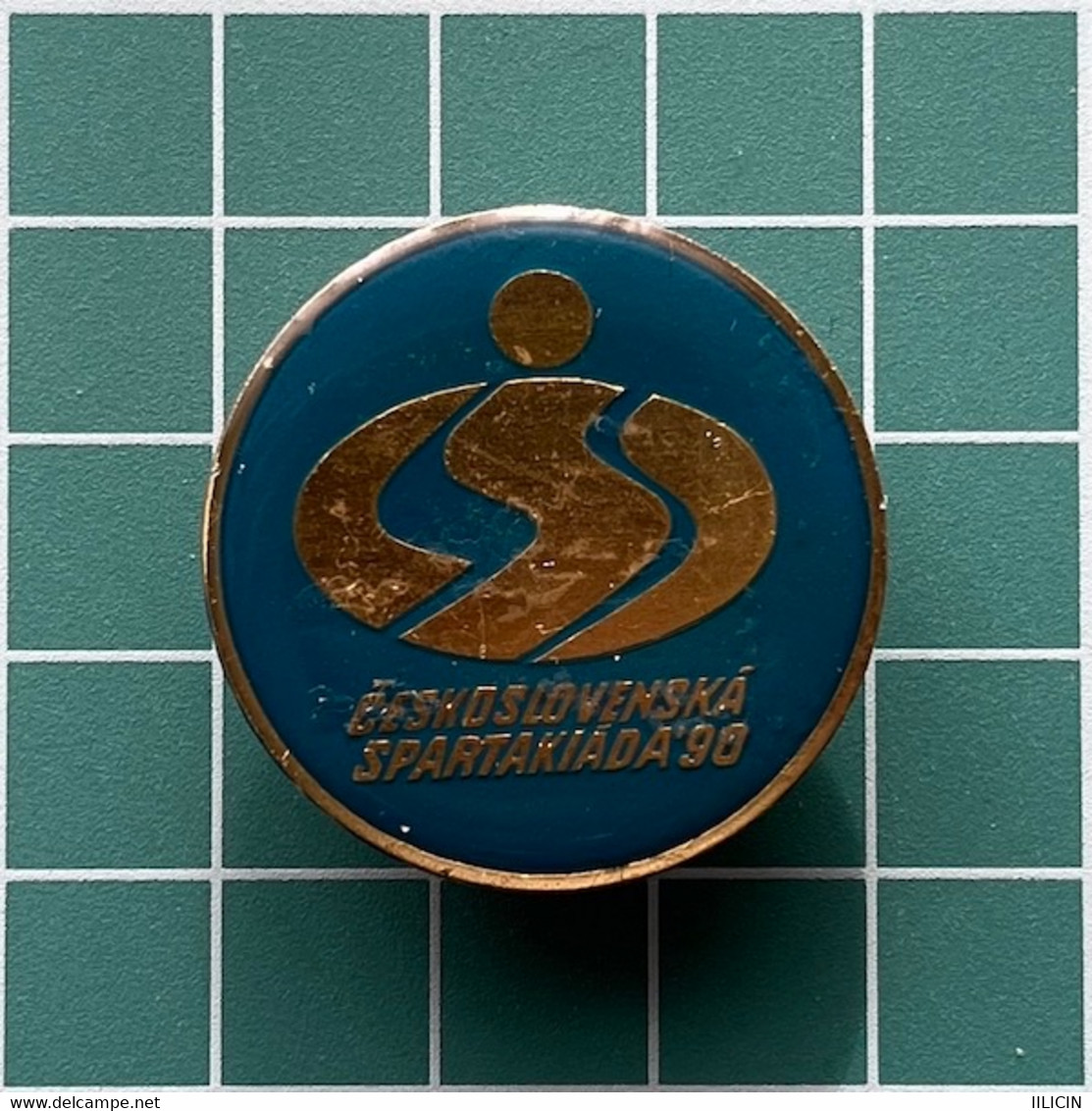 Badge Pin ZN012605 - Gymnastics Spartakiada Czechoslovakia 1990 - Gymnastics