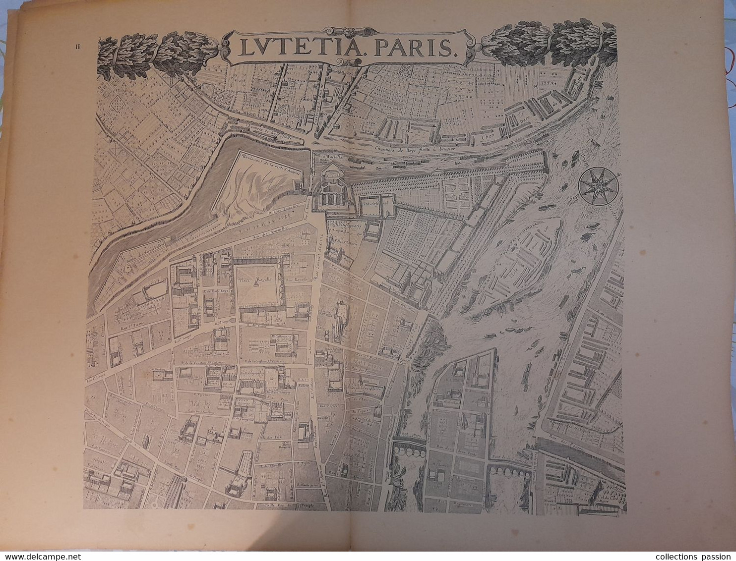 plan monumental de Paris au XVII e siécle,9 planches,dédié à sa majesté le ROY LOUIS XIV ,1652,  par Jacques GOMBOUST