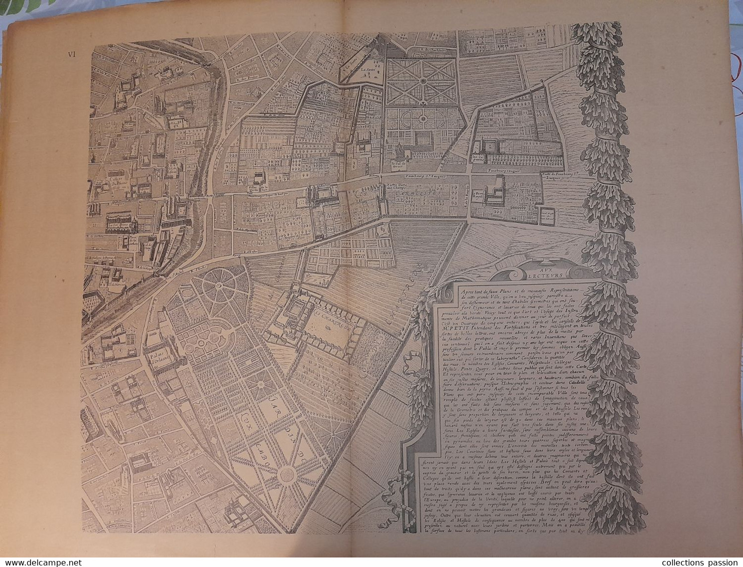 plan monumental de Paris au XVII e siécle,9 planches,dédié à sa majesté le ROY LOUIS XIV ,1652,  par Jacques GOMBOUST