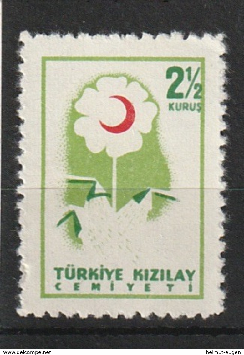 MiNr. 224 Türkei, Zwangszuschlagsmarken C    1957, 1. März. Ausgabe Für Den Roten Halbmond. Odr.; Gez. L 10. - Autres & Non Classés