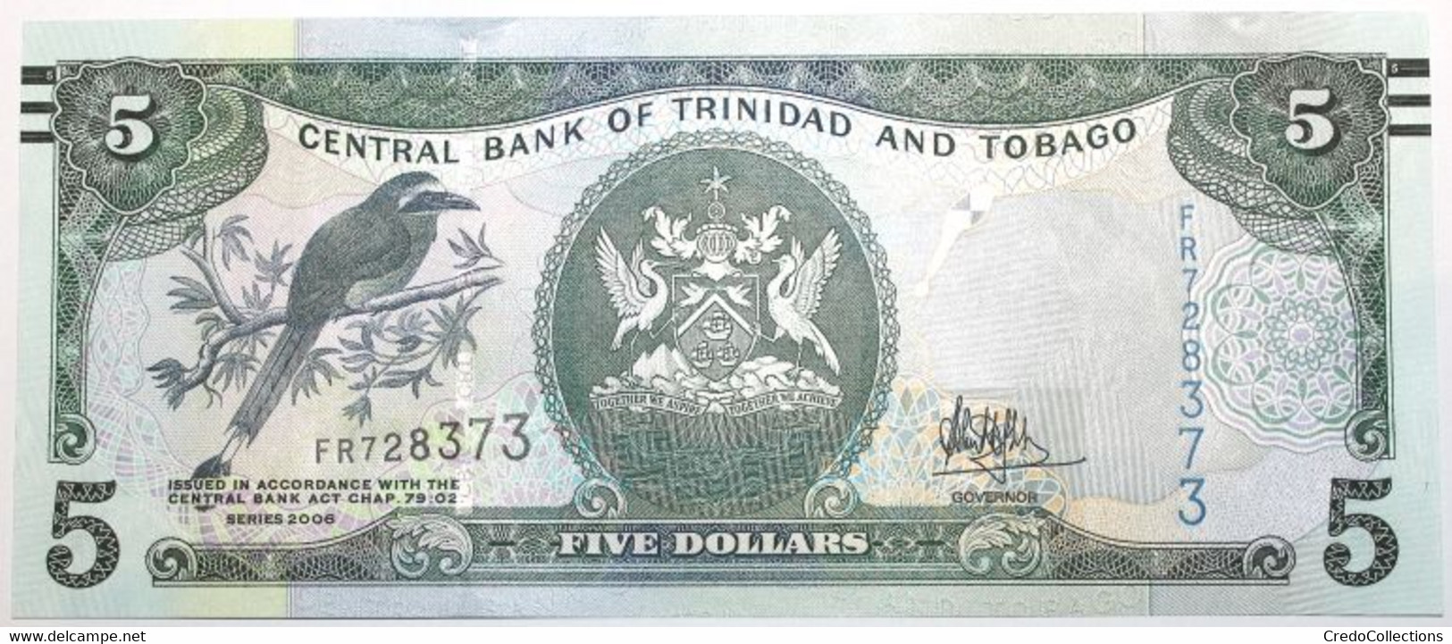 Trinitad Et Tobago - 5 Dollars - 2016 - PICK 47c - NEUF - Trinité & Tobago