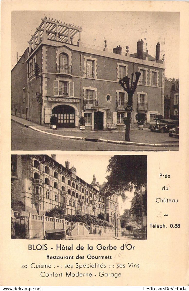 CPA - 41 - BLOIS - Restaurant Des Gourmets - Hôtel De La Gerbe D'Or - Edition LENORMAND - Restaurantes