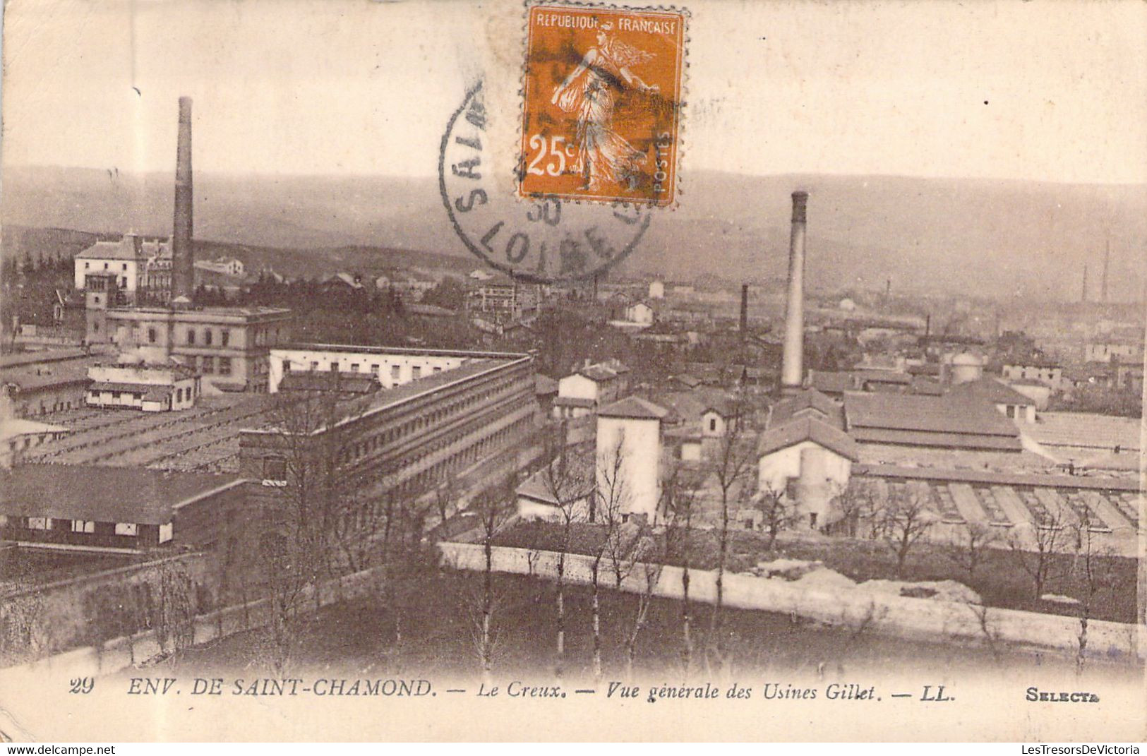 CPA - 42 - Environs De SAINT CHAMOND - Le Creux - Vue Générale Des Usines Gillet - LL - Saint Chamond