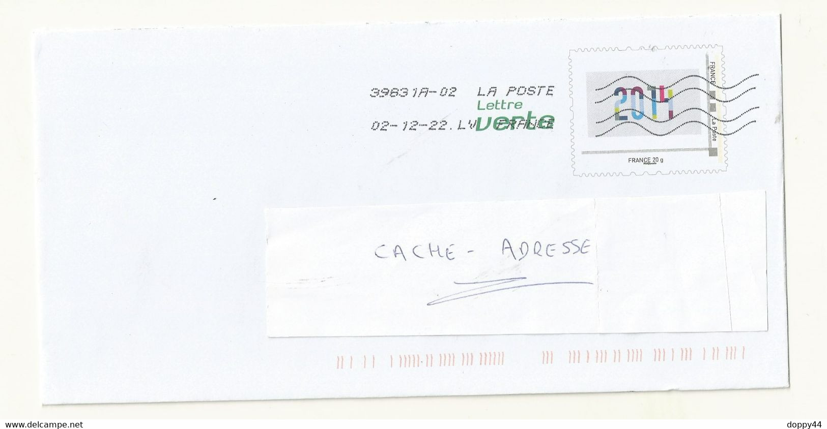 PAP LETTRE VERTE  BONNE ANNEE 2014 LOT B2K/13E380 - Pseudo-interi Di Produzione Ufficiale