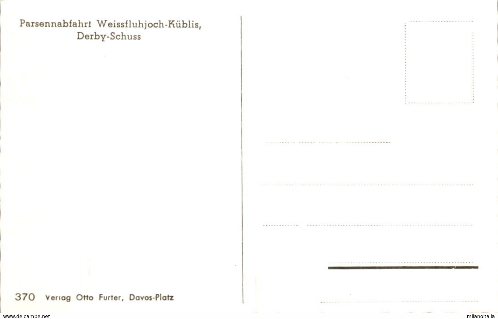 Parsennabfahrt Weissfluhjoch-Küblis, Derby-Schuss (370) - Küblis