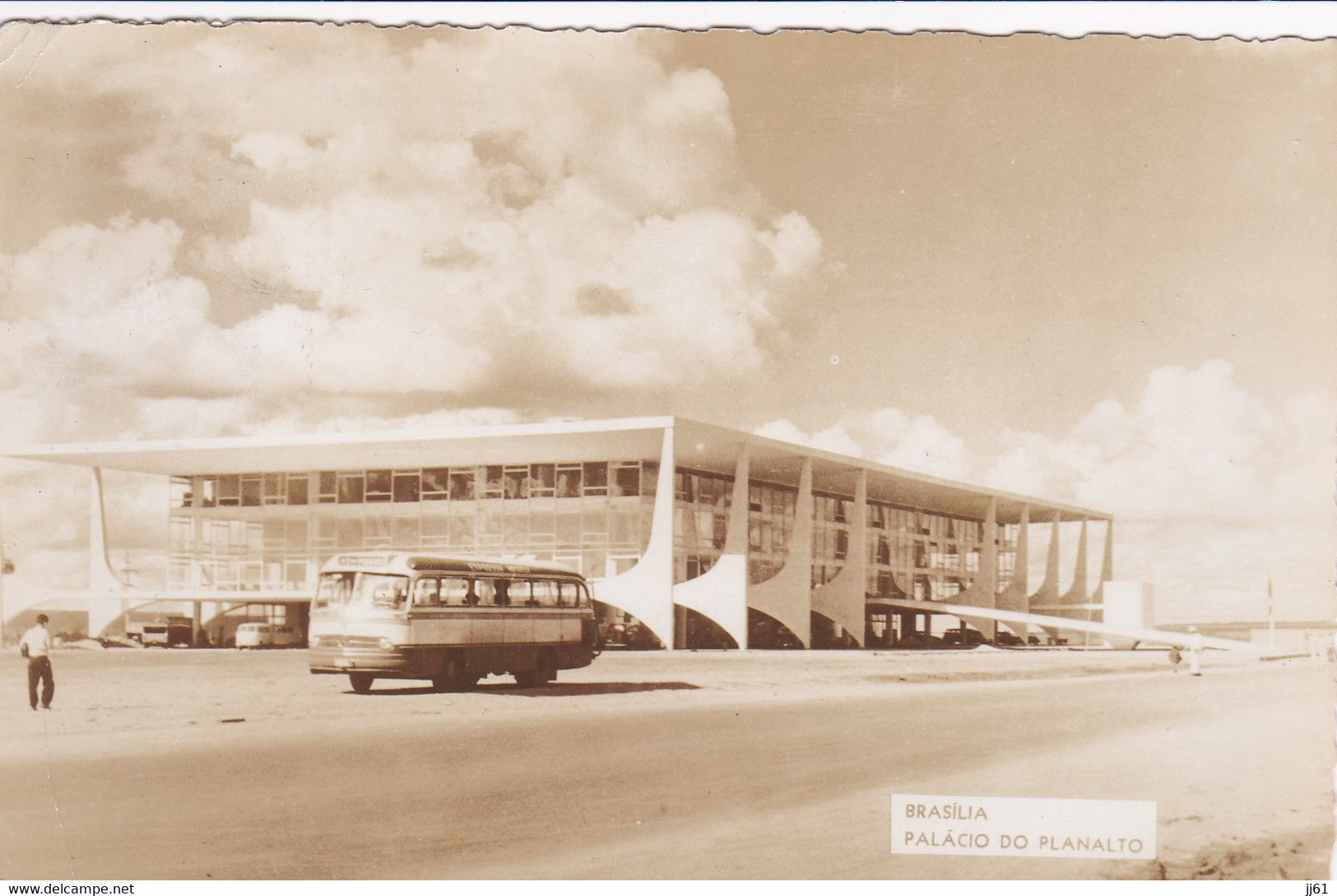 BRESIL BRASILIA PALACIO DO PLANALTO CPA GLACEE ANNEE 1960 - Brasilia