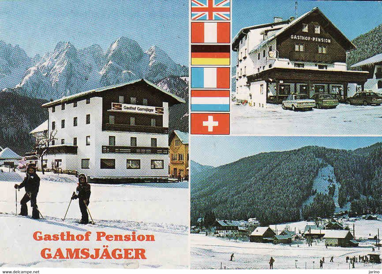 Austria, Ober Austria, Bad Gosau - Hintertal, Gasthof - Pension Gamsjäger, Bezirk Gmunden, Used 1986 - Bad Goisern