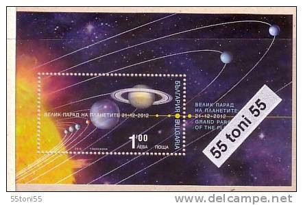 2012 Astronomy, Space  Grand Parade Of The Planets  S/S-MNH BULGARIA / Bulgarie - Blocks & Kleinbögen
