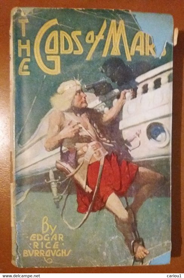 C1 Edgar Rice Burroughs THE GODS OF MARS Methuen 1942 JAQUETTE Dust Jacket PORT INCLUS France - Avant 1950