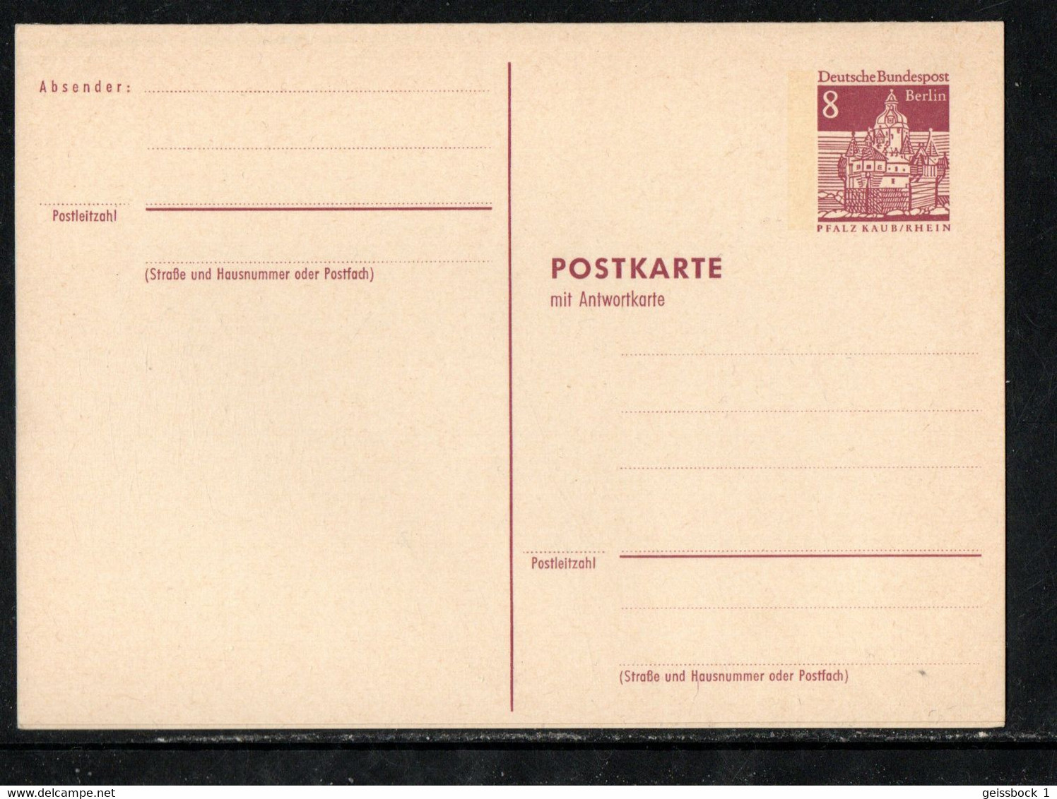 Berlin 1966: P 73:  Postkarte      (B001) - Cartes Postales - Neuves