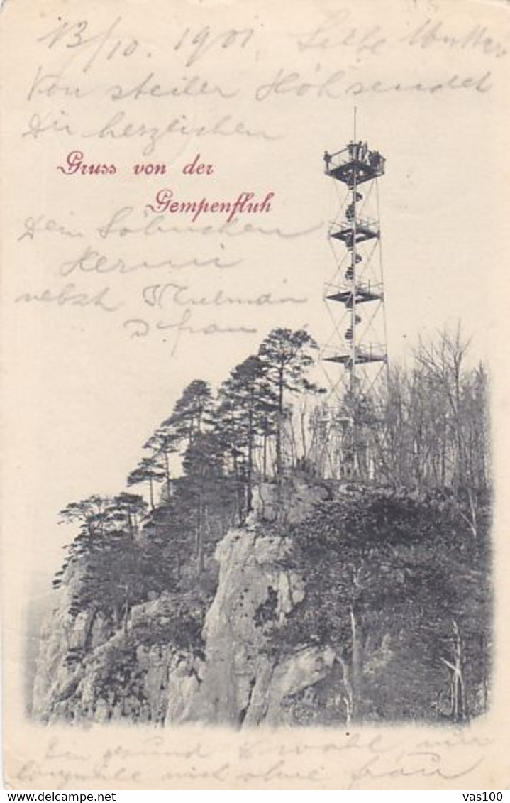 CPA GEMPEN- THE GEMPENFLUH TOWER - Gempen