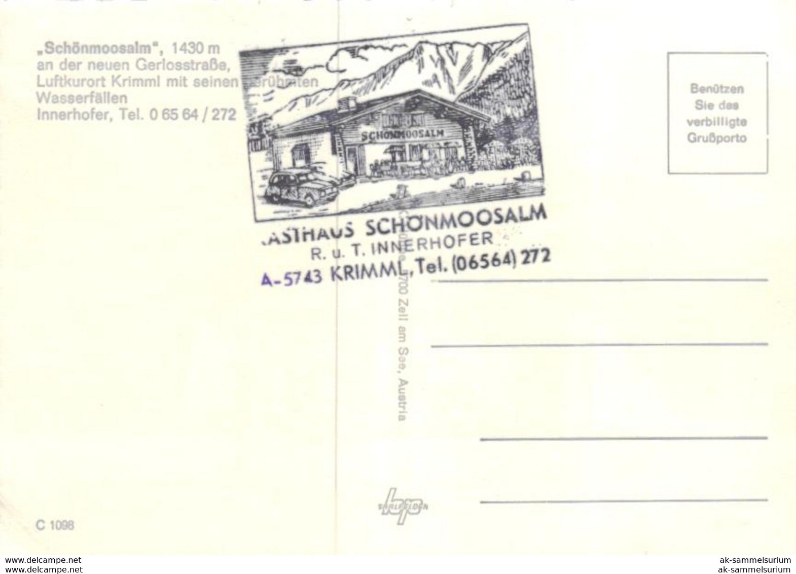 Krimml / Schönmoosalm (D-A337) - Krimml