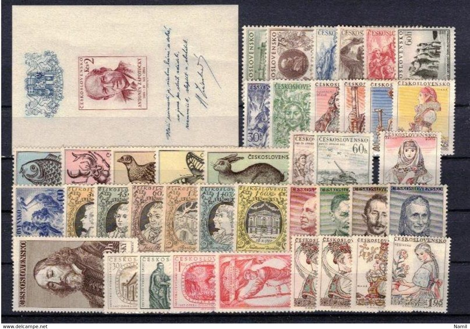 * Tchécoslovaquie 1954-1957, Lot - Timbres Avec Trace De Charniere Ou Pd De Gomme - Collections, Lots & Series