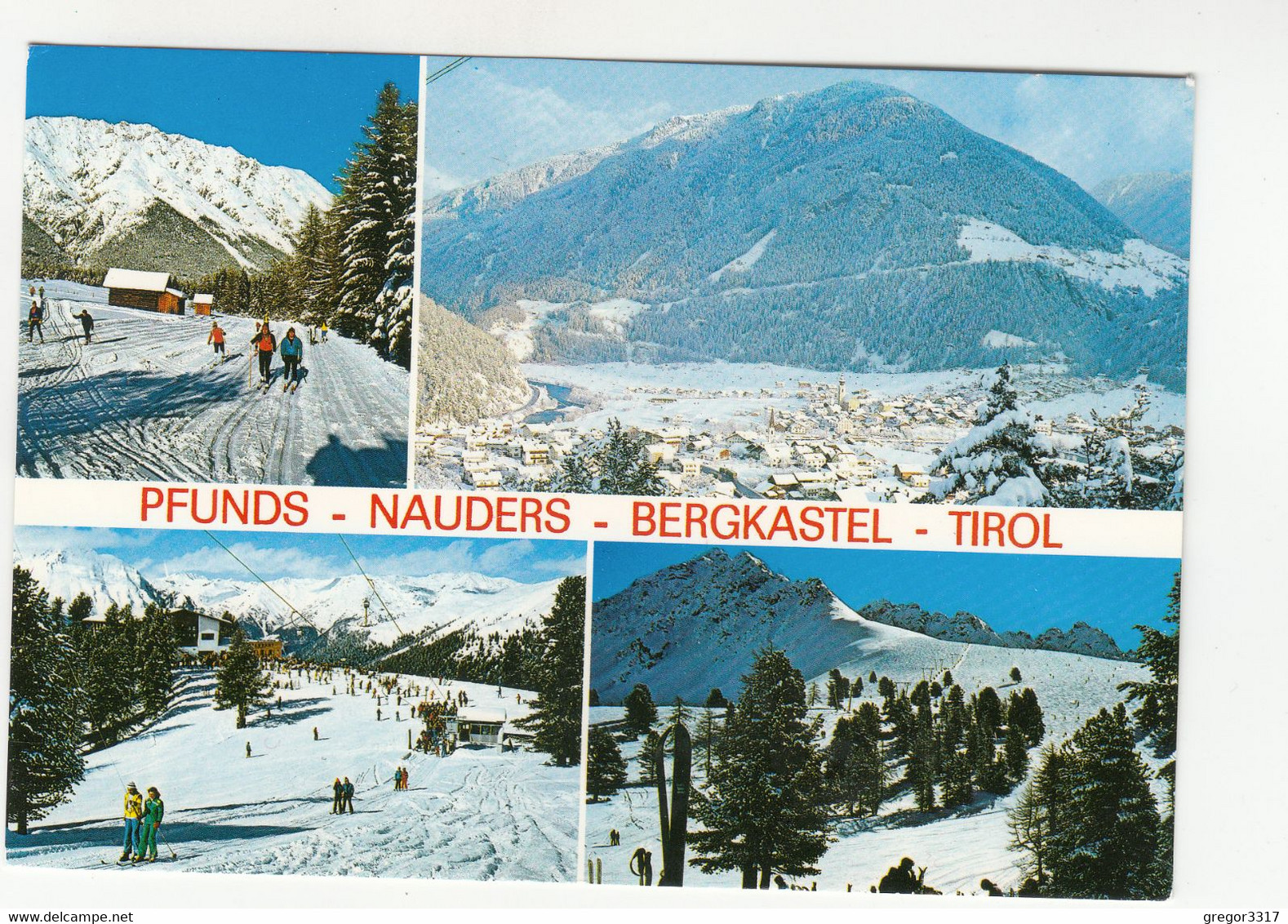 C958) Pfunds Nauders Bergkastel - Tirol - Verschneit - Nauders