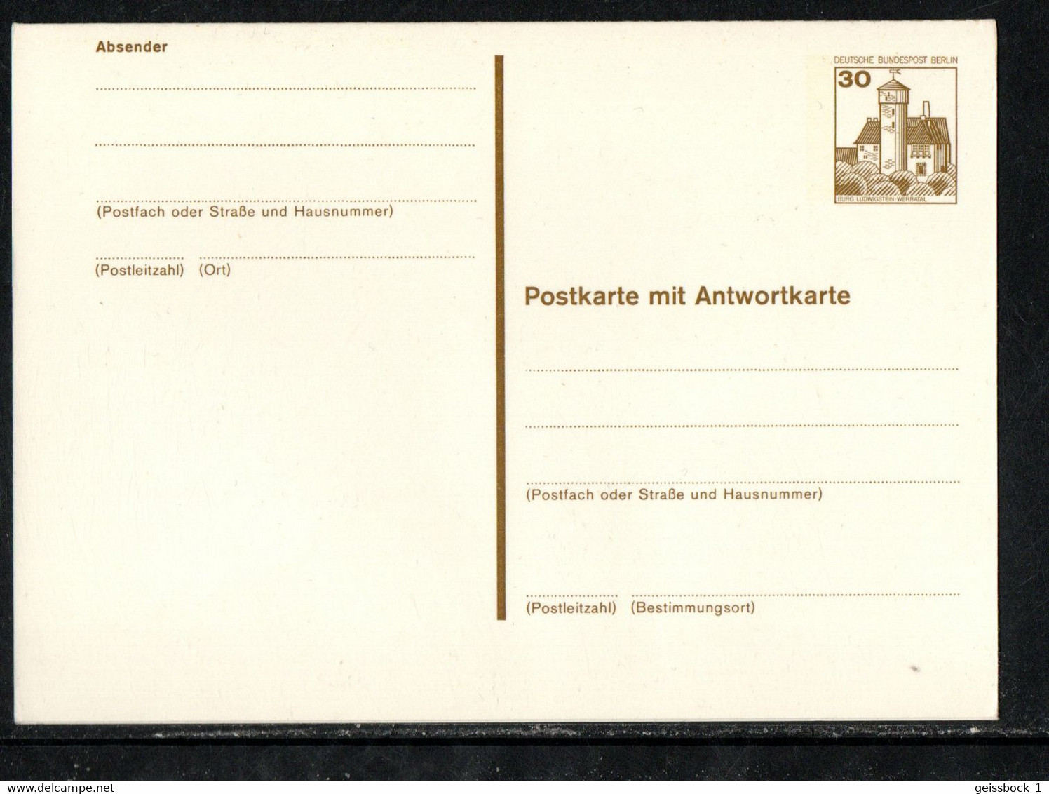 Berlin 1979:  P 111:  Postkarte      (B008) - Cartes Postales - Neuves