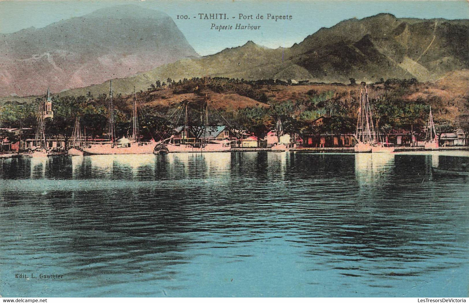 CPA TAHITI - Papeete - Port De Papeete - Papeete Harbour - Colorisé - Gauthier - Tahiti