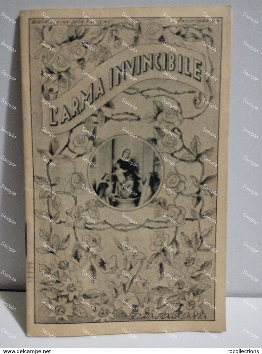 Italy Italia Propaganda L'ARMA INVINCIBILE Conferenza Radiofonica 1935. Roma Scala Santa. 24 Pages 14x9 Cm - War 1939-45