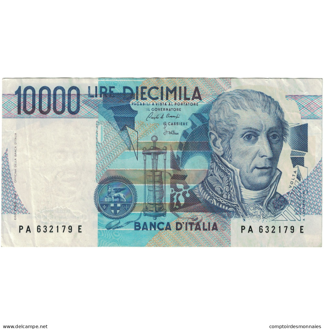 Billet, Italie, 10,000 Lire, 1984, KM:112a, TTB - 10.000 Lire