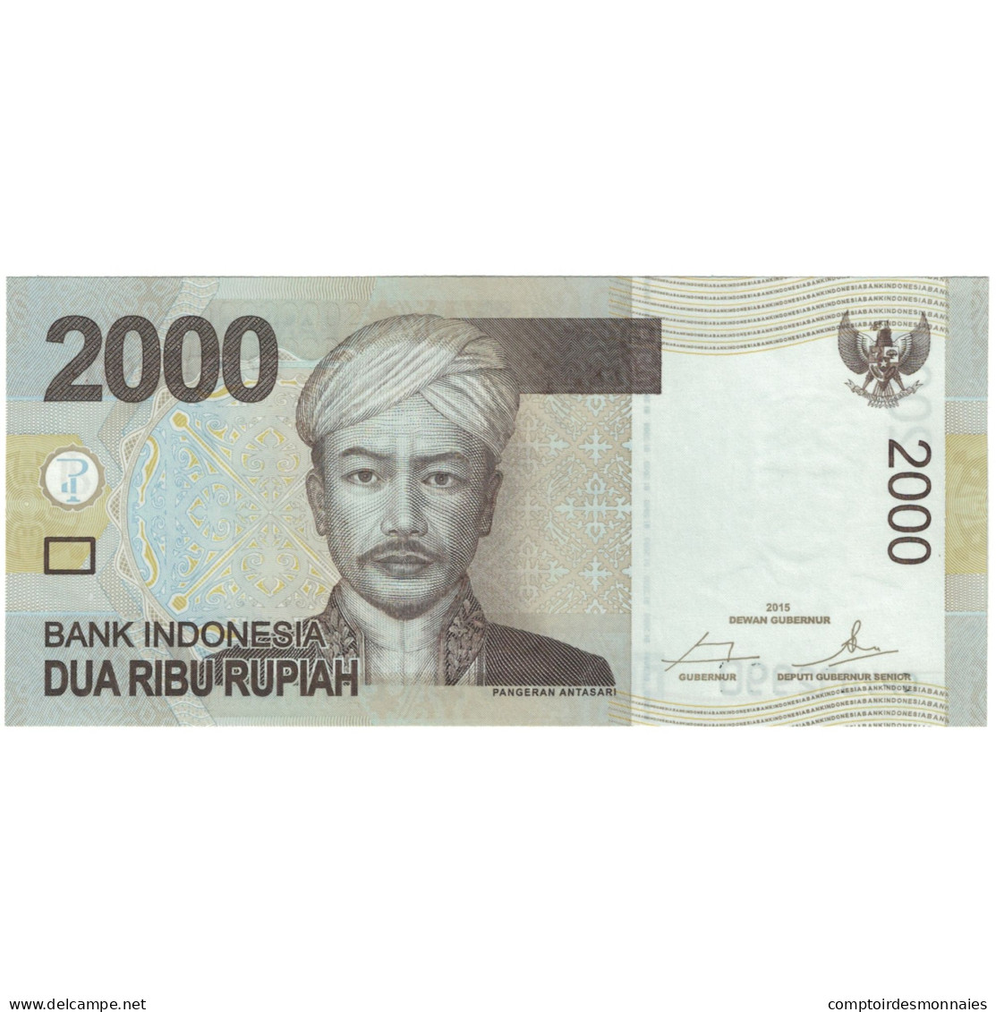 Billet, Indonésie, 2000 Rupiah, 2015, 2015, NEUF - Indonésie