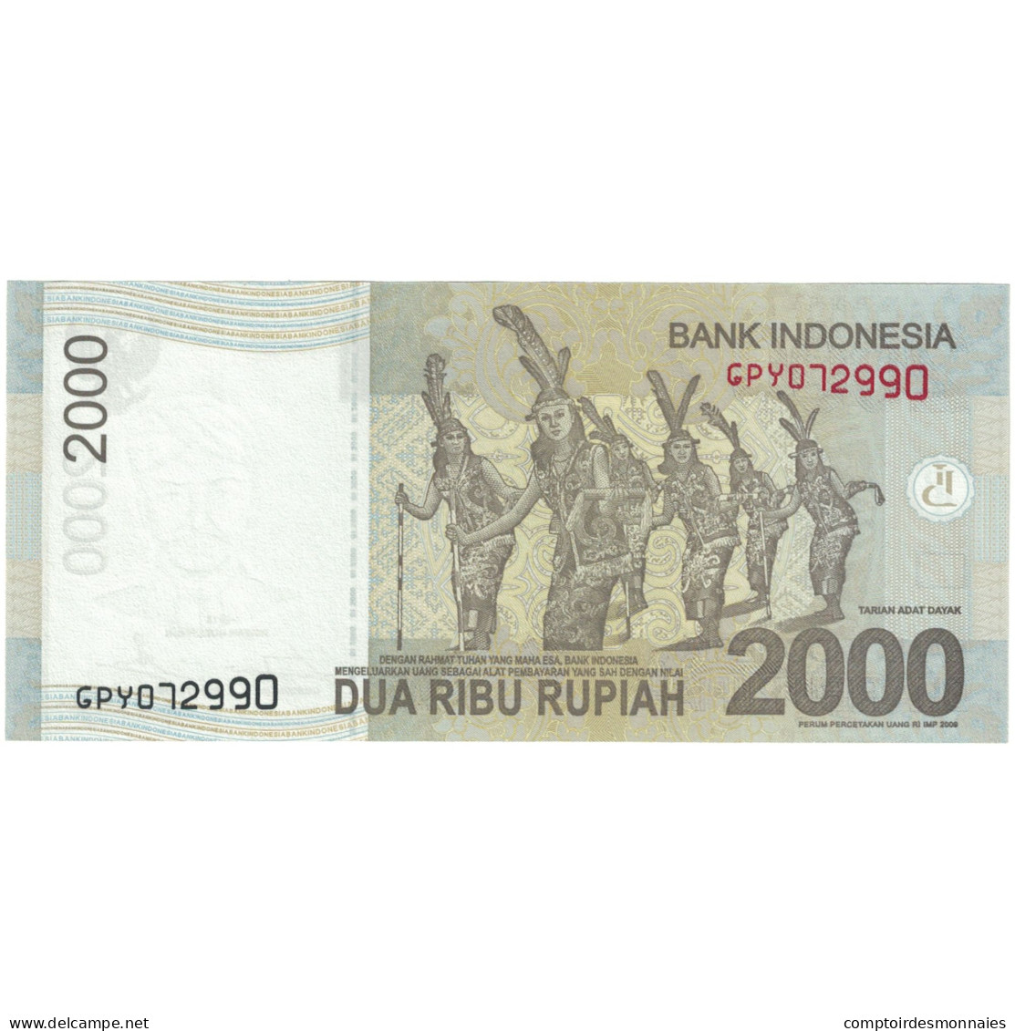 Billet, Indonésie, 2000 Rupiah, 2015, 2015, NEUF - Indonésie