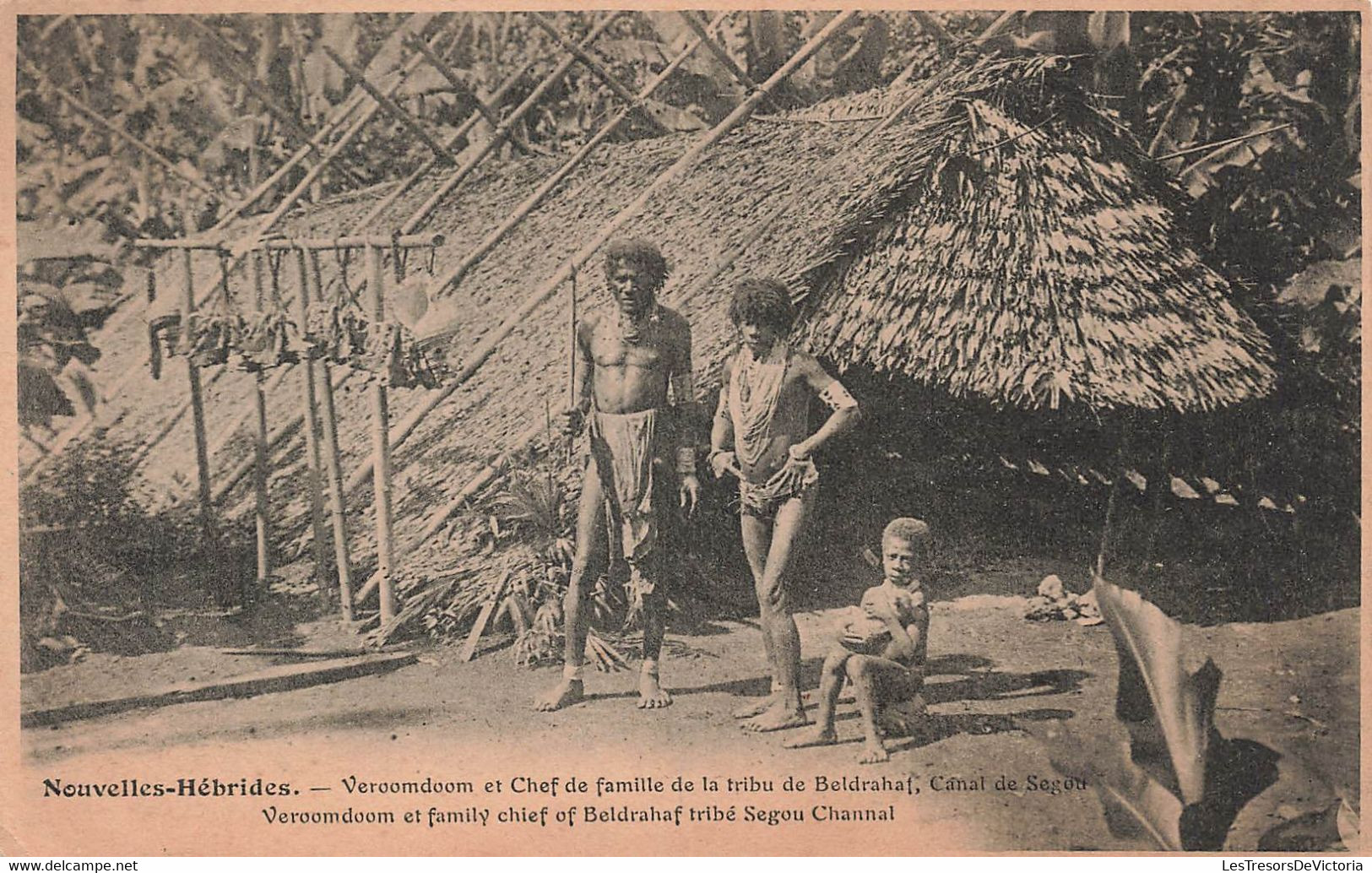 CPA Nouvelles Hebrides - Veroomdoom Et Chef De Famille De La Tribu De Beldrahaf - Canal De Segou - VANUATU - Vanuatu