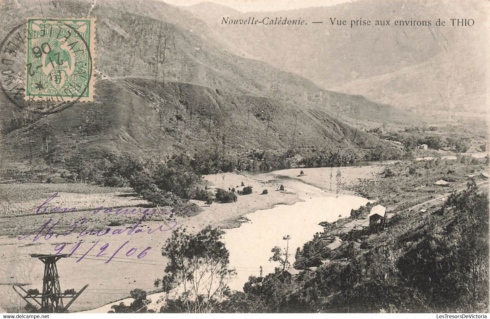 CPA NOUVELLE CALEDONIE - Vue Prise Aux Environs De Thio - Noir Et Blanc - Nueva Caledonia