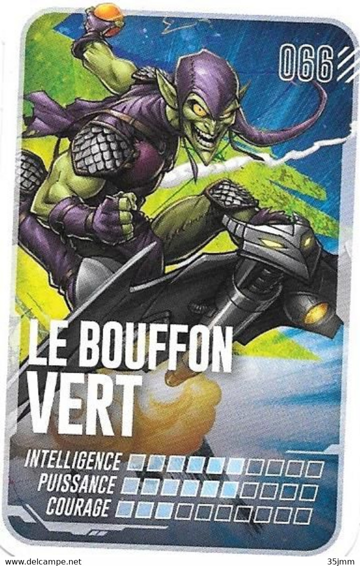 Carte Marvel Leclerc Pars En Mission Le Bouffon Vert N°66 - Marvel