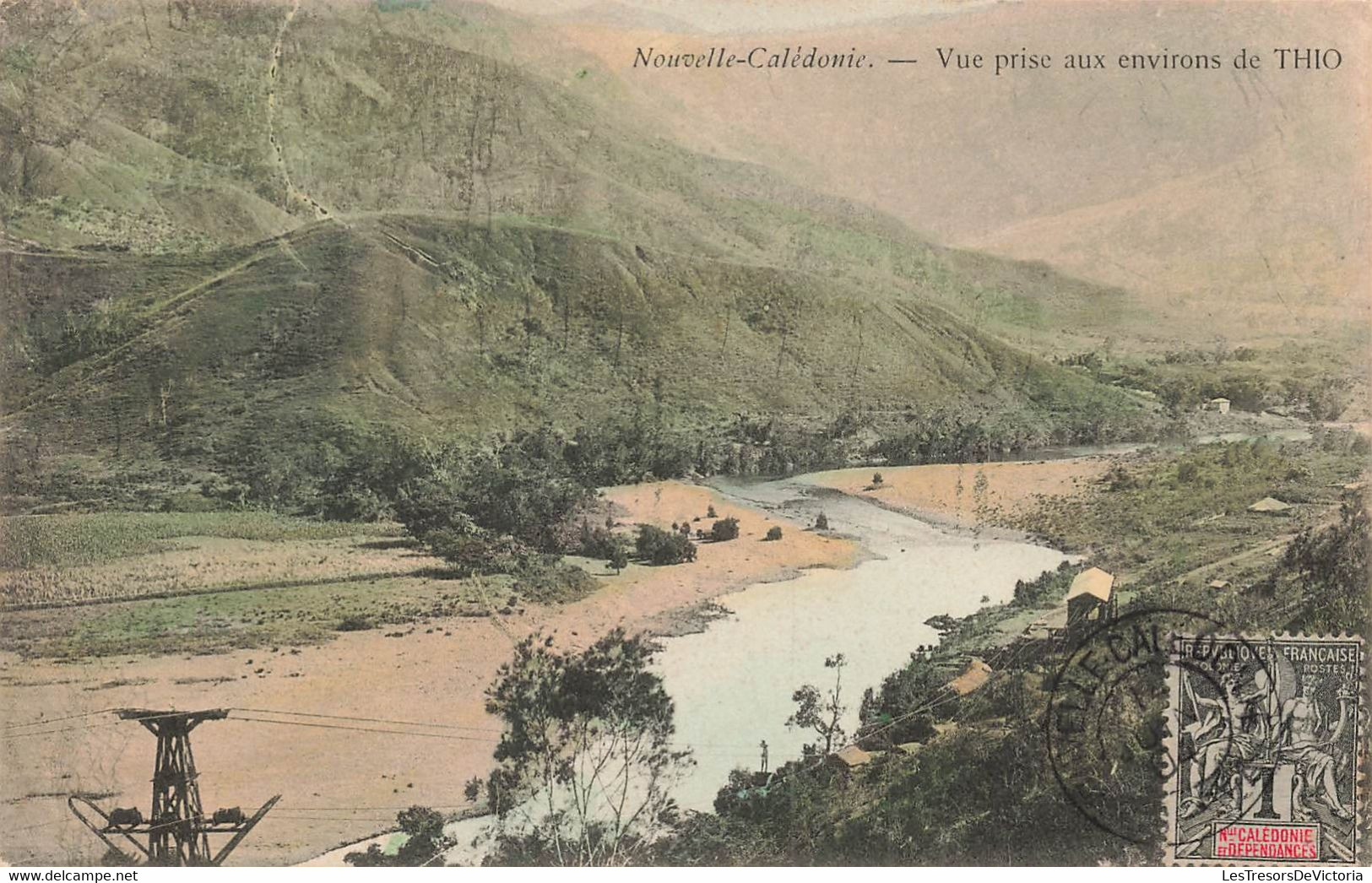 CPA NOUVELLE CALEDONIE - Vue Prise Aux Environs De Thio - Colorisé - RARE - Nouvelle-Calédonie