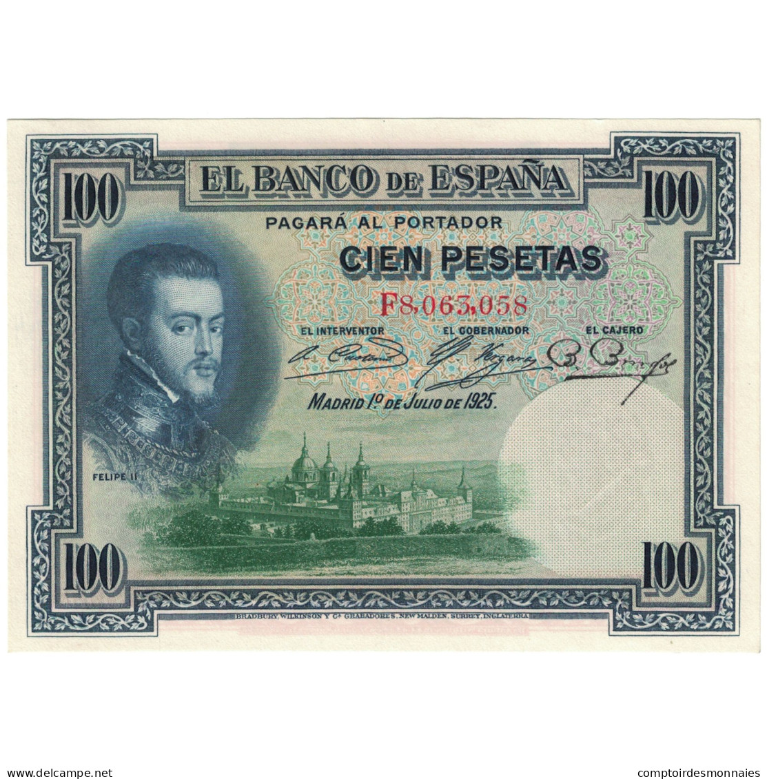 Billet, Espagne, 100 Pesetas, 1925, 1925-07-01, KM:69c, SUP+ - 100 Pesetas