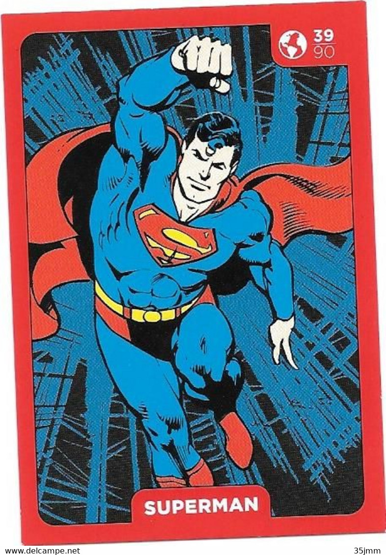 Carte Auchan DC Superman N°39 - Other & Unclassified