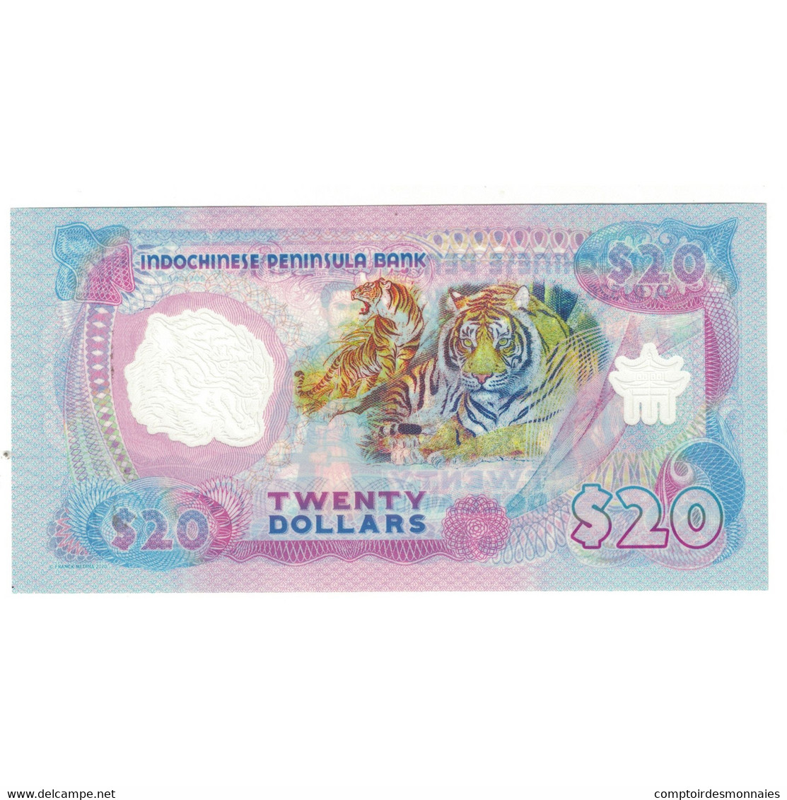 Billet, Indochine, 20 Dollars, 2020, NEUF - Indochina