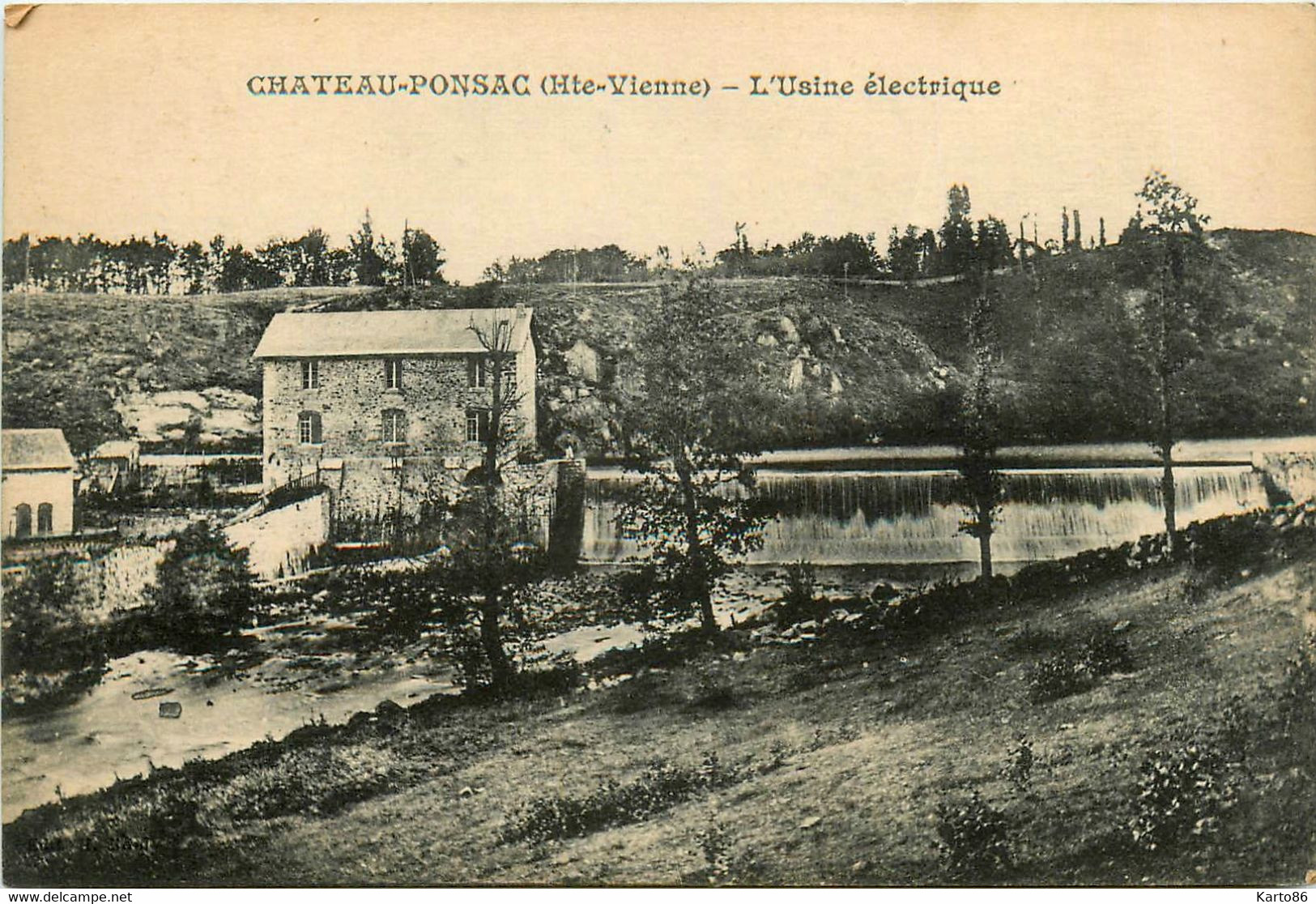 Château Ponsac * Châteauponsac * Vue Sur L'usine électrique * Barrage - Chateauponsac