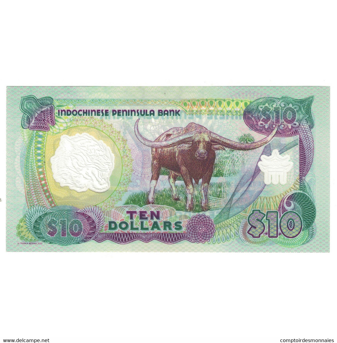 Billet, Indochine, 10 Dollars, 2020, NEUF - Indochina