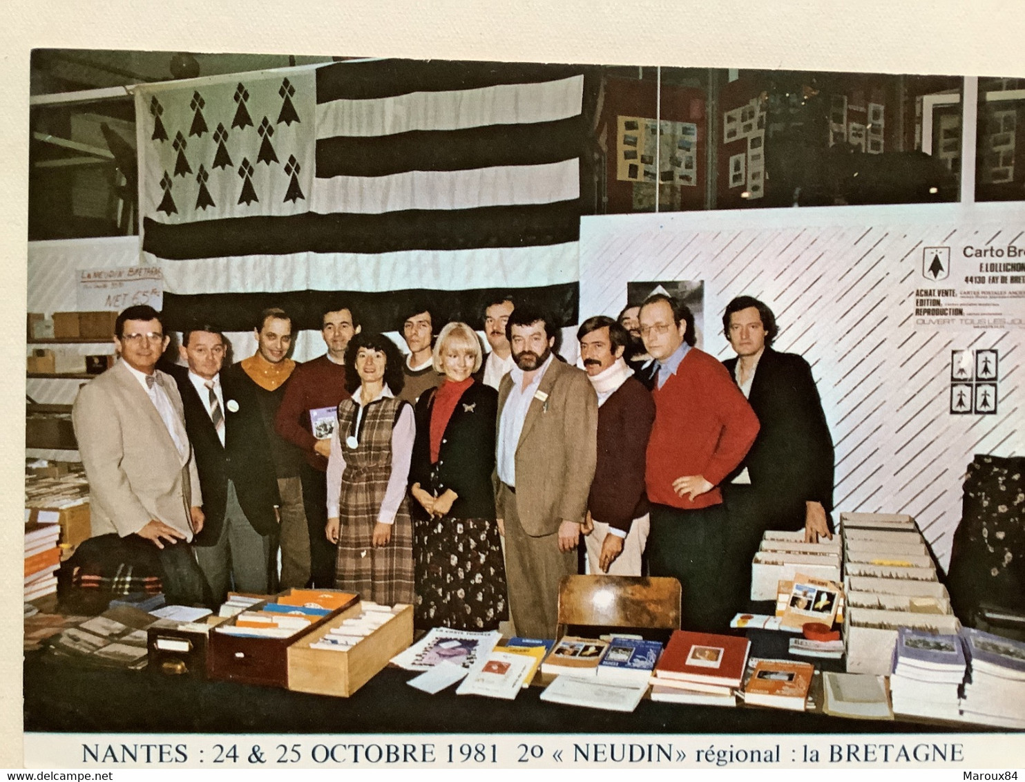 Cpm Nantes 24/25 Octobre 1981 2o Neudin Régional « la Bretagne » - Bourses & Salons De Collections