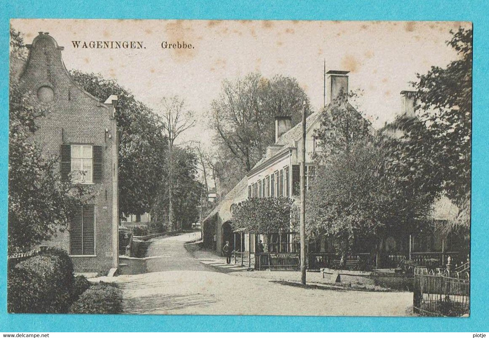 * Wageningen (Gelderland) * (Firma A. Ophorst, Boekhandel) Grebbe, Straatzicht, Unique, Rare, Old, Zeldzaam - Wageningen