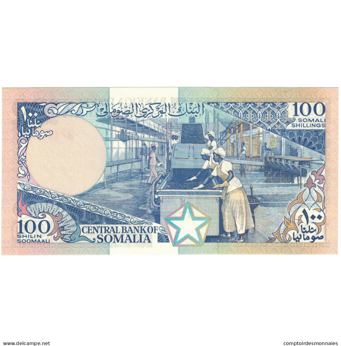 Billet, Somalie, 100 Shilin = 100 Shillings, 1988, KM:35b, NEUF - Somalie