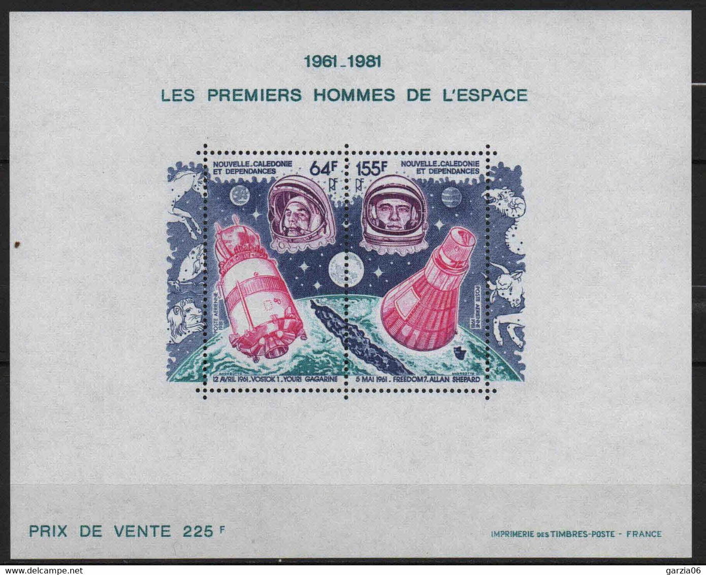 Nouvelle - Calédonie - 1981 - 1ier Hommes Dans L' Espace   - Bloc N° 4 - Neuf ** - MNH - Blocchi & Foglietti